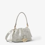 FENDI Mamma Baguette Medium White printed elaphe bag - Image 5